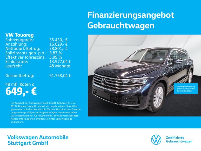 VW Touareg 24.284 km 55.430 € Stuttgart-Wangen 70188