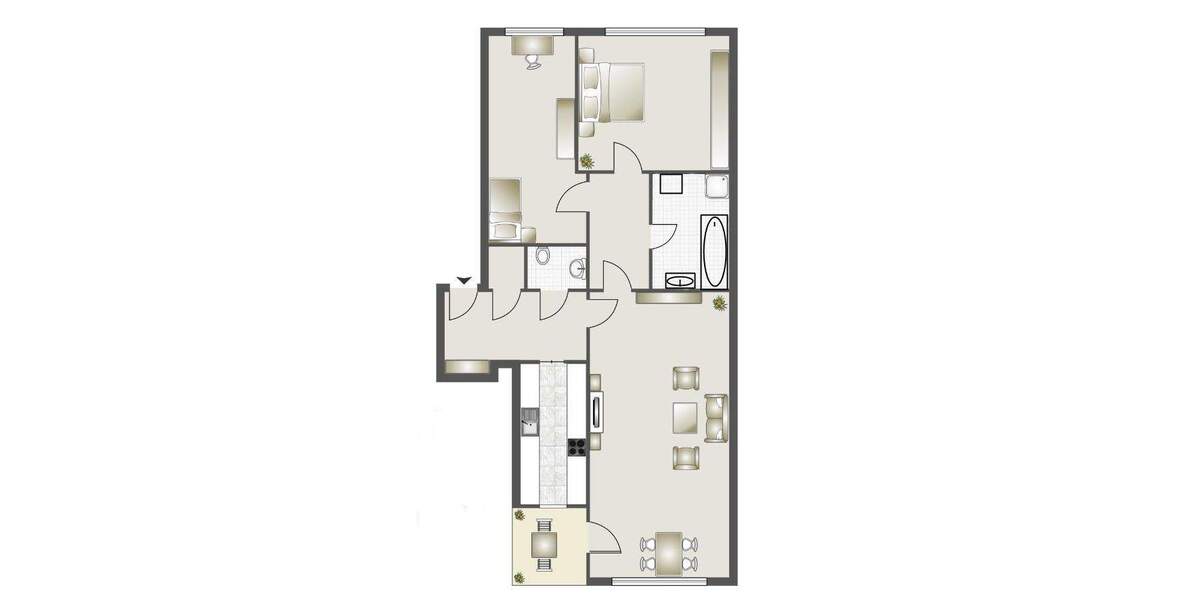 Etagenwohnung Sindelfingen Nord - 3 Zimmer, 84 m&sup2;, 940&euro; | Angebot:25424227