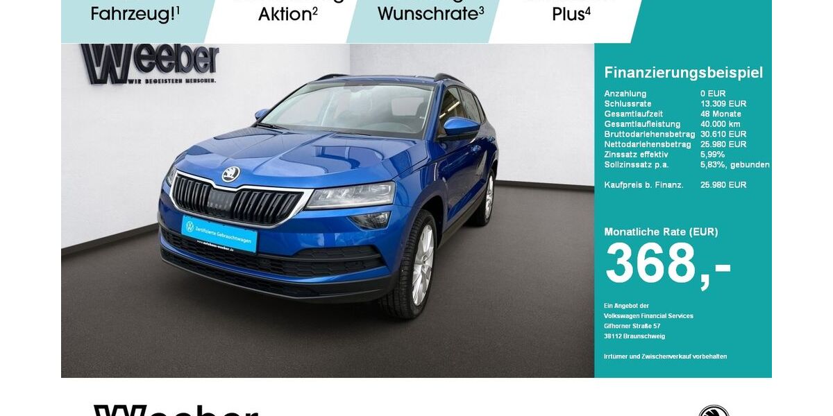 Skoda Karoq 63.338 km 25.490 &euro; Herrenberg 71083