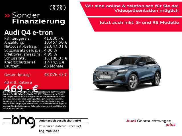 Audi Q4 e-tron 43.962 km 41.830 &euro; Reutlingen 72760