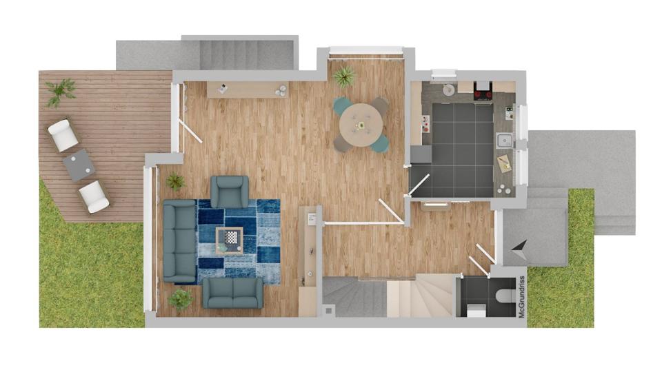 Reihenhaus Stuttgart Hedelfingen - 5 Zimmer, 150 m&sup2;, 650.000&euro; | Angebot:24428065