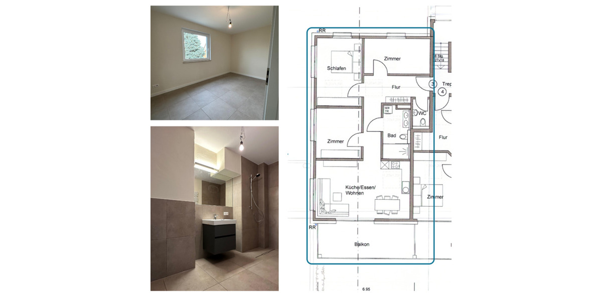 Etagenwohnung Esslingen am Neckar Pliensauvorstadt - 4 Zimmer, 102 m&sup2;, 1.770&euro; | Angebot:24625481