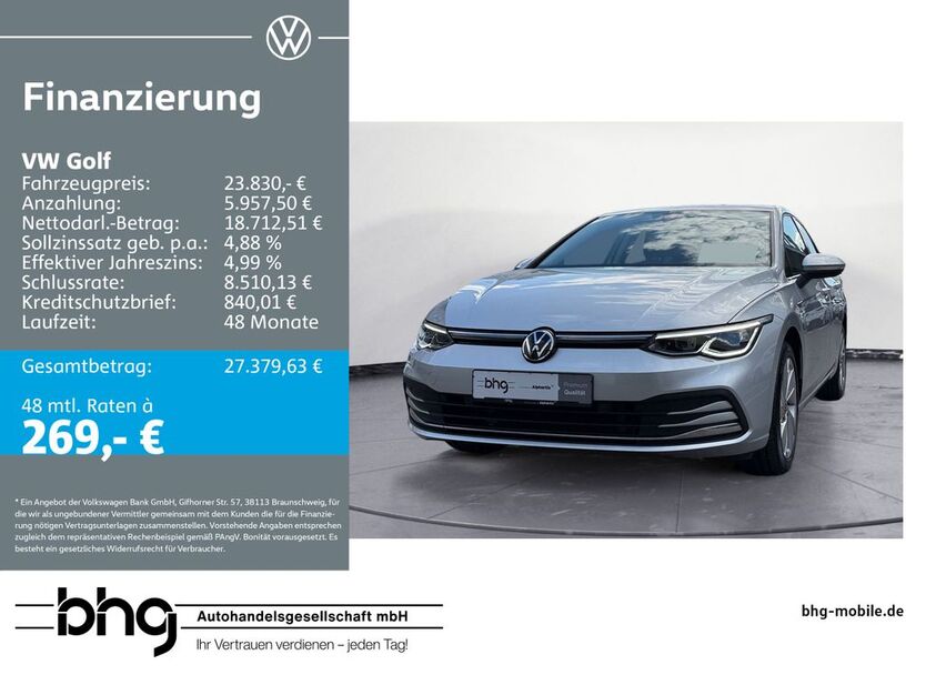 VW Golf 20.587 km 23.830 € Metzingen 72555