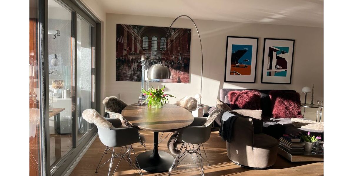 Exklusiv möbilierte 2-Zimmer-Erdgeschosswohnung mit Garten und Balkon - Appartement Stuttgart Berg | Angebot:27121143