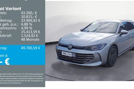 VW Passat Variant 12.650 km 43.260 € Metzingen 72555