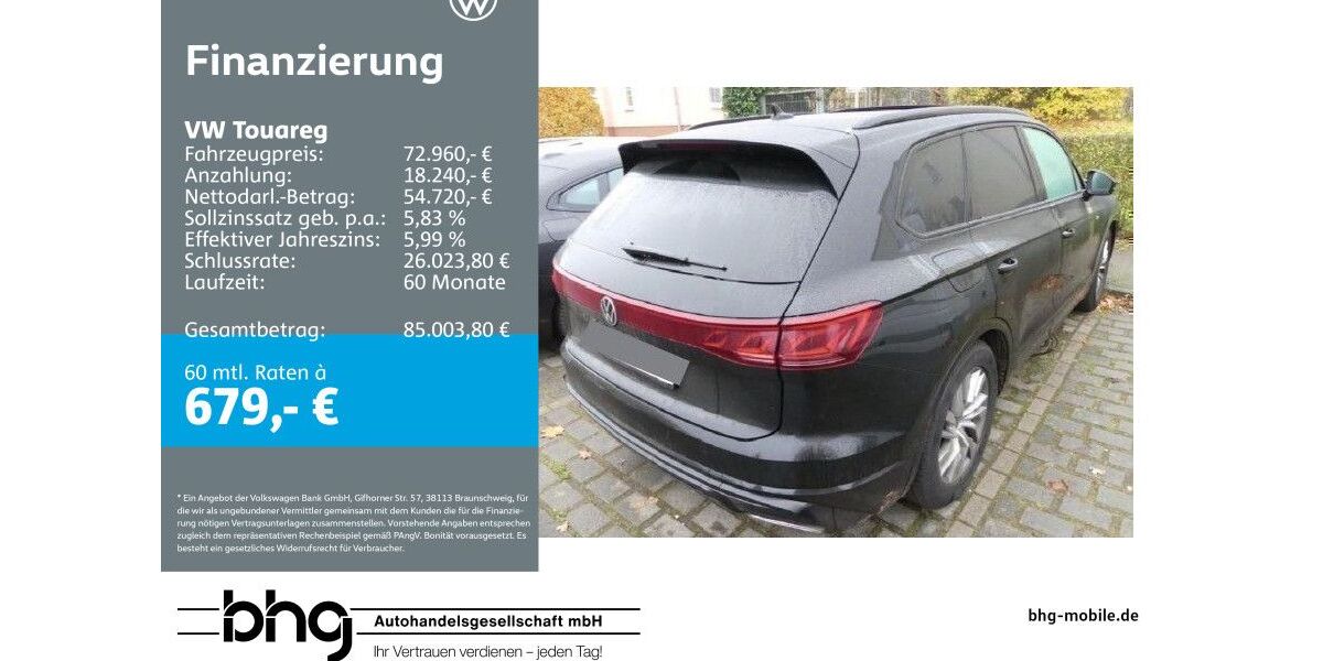 VW Touareg 29.000 km 72.960 &euro; Reutlingen 72770