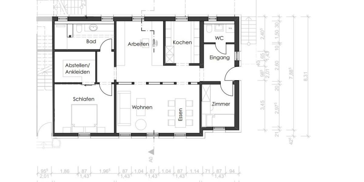 Erdgeschoßwohnung Bietigheim-Bissingen Bissingen - 3 Zimmer, 89 m&sup2;, 1.450&euro; | Angebot:25396861