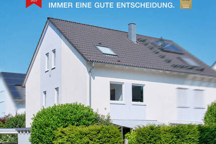 Familienidylle in L-E-Stetten: Moderne Doppelhaushälfte mit Garten in ruhiger Waldrandlage