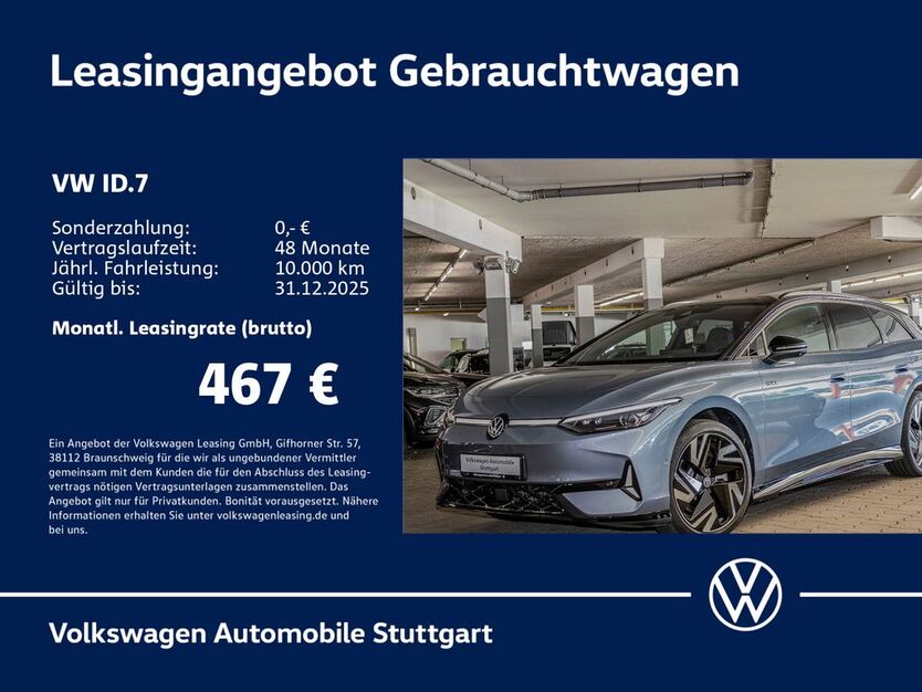 VW ID.7 7.692 km 51.530 € Stuttgart 70563
