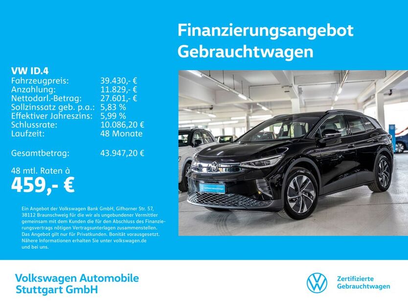 VW ID.4 8.732 km 39.430 € Stuttgart-Wangen 70188