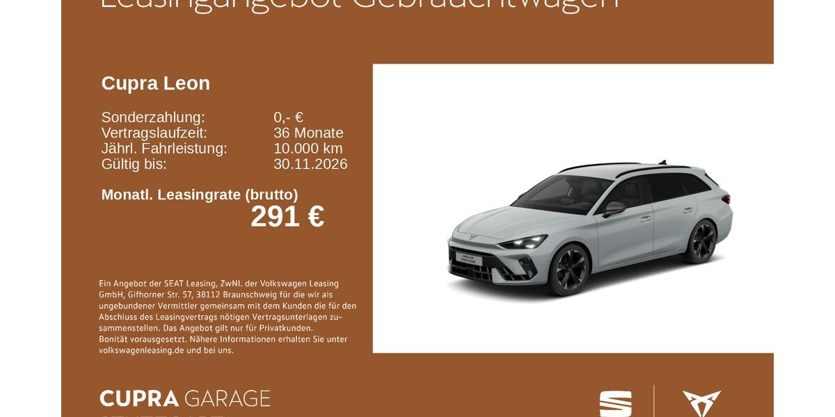 Cupra Leon 25.872 km 29.430 &euro; Stuttgart-Feuerbach 70469