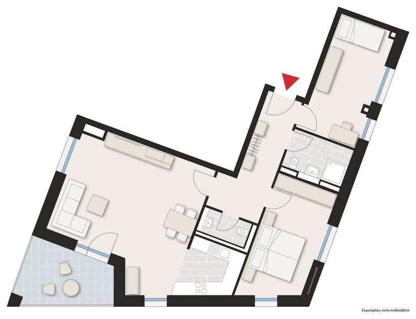 Erstbezug charmante 3-Zimmer Wohnung