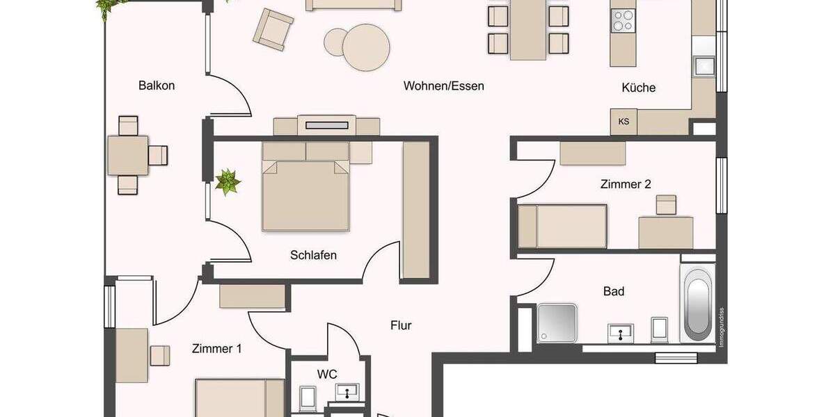 Etagenwohnung Bietigheim-Bissingen Bietigheim - 4 Zimmer, 113 m&sup2;, 599.000&euro; | Angebot:25608406