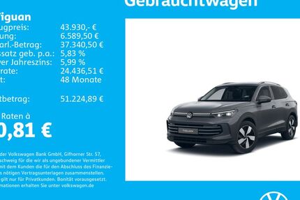 VW Tiguan 1.505 km 43.430 &euro; Stuttgart-Feuerbach 70469