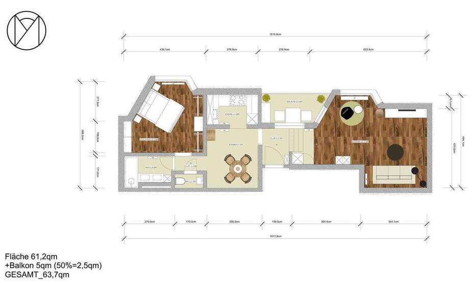Wohnung zum Kaufen in Stuttgart 395.000 € 63 m²