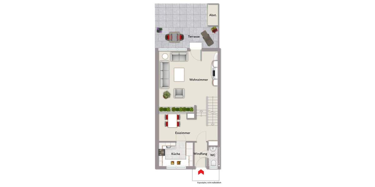 Reihenmittelhaus Böblingen Dagersheim - 4 Zimmer, 100 m&sup2;, 394.000&euro; | Angebot:25155969