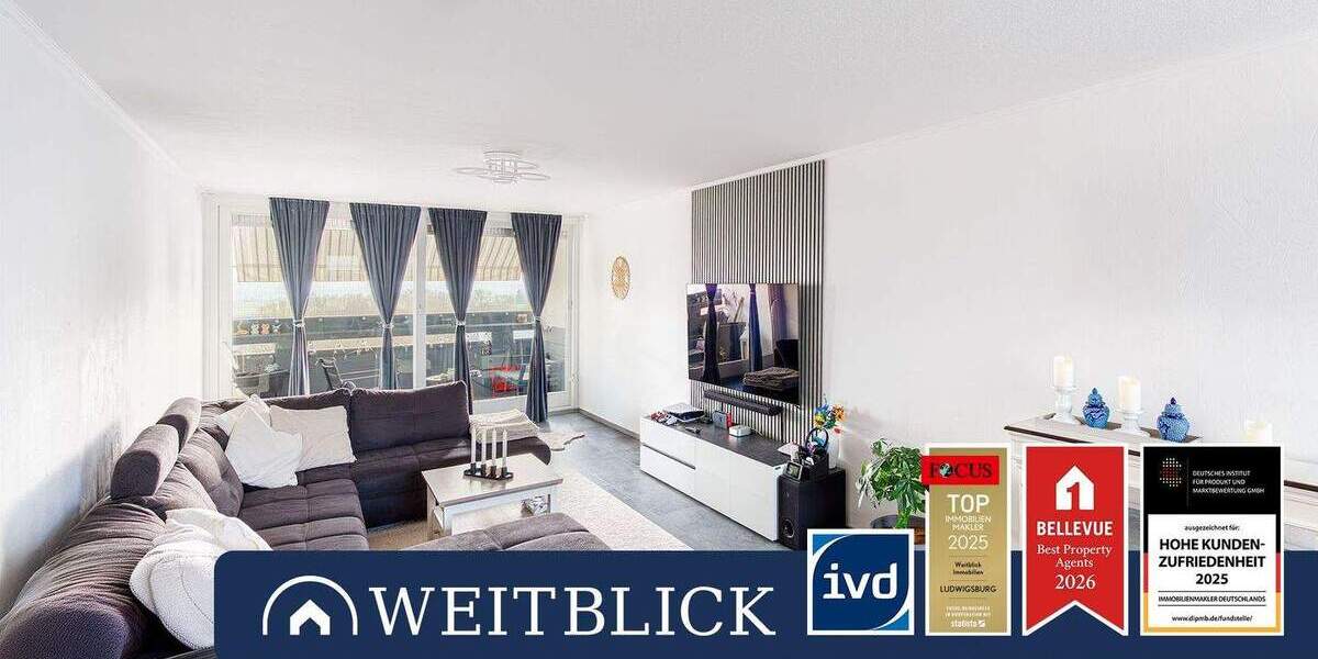 Etagenwohnung Kornwestheim - 4 Zimmer, 103 m&sup2;, 330.000&euro; | Angebot:25775329