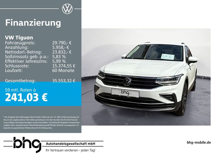 VW Tiguan 67.226 km 29.790 € Metzingen 72555