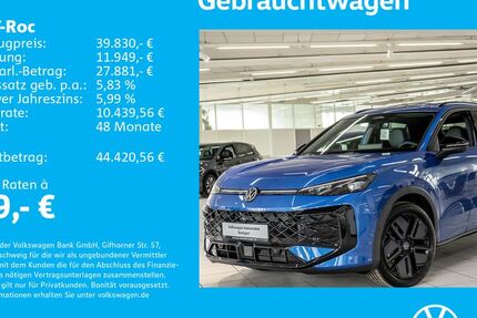VW T-Roc 1.505 km 39.830 &euro; Stuttgart-Wangen 70188
