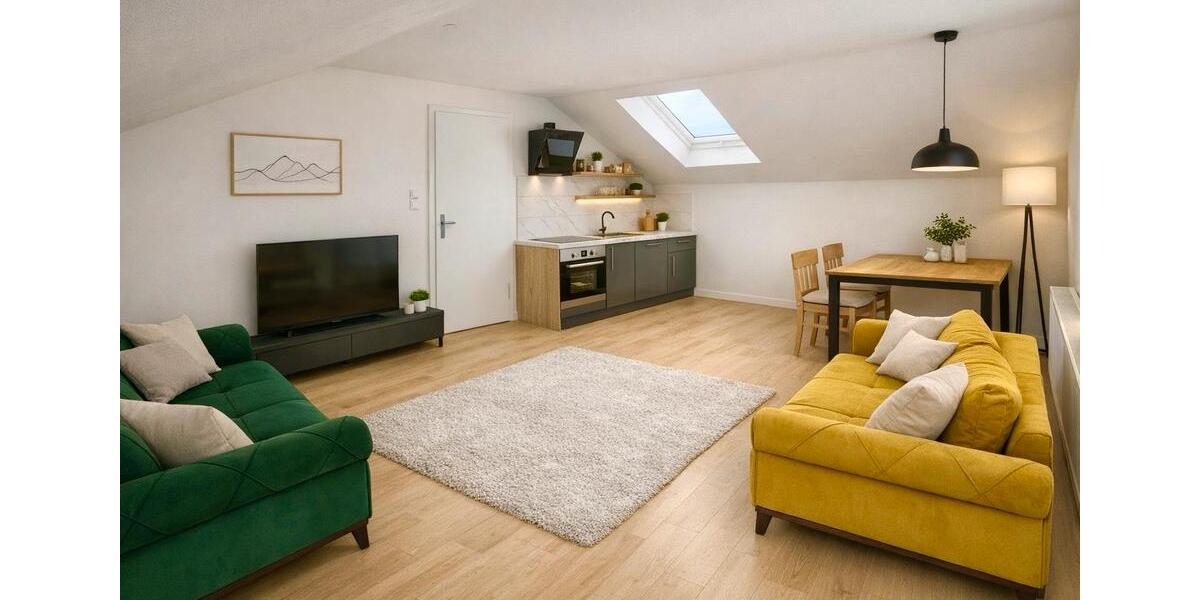 Dachgeschoßwohnung Kornwestheim - 2 Zimmer, 42 m&sup2;, 740&euro; | Angebot:25932433