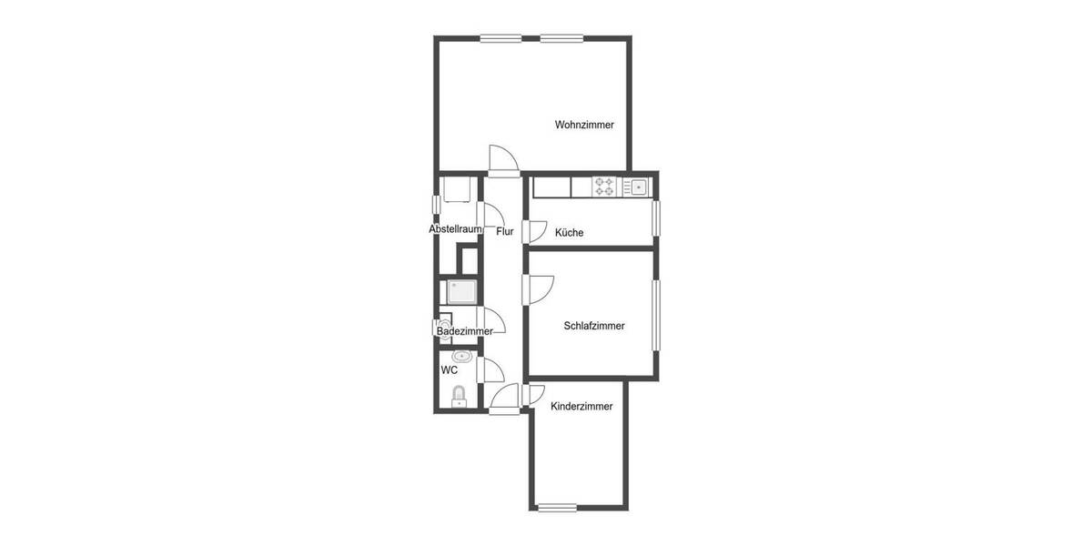 Etagenwohnung Kleinsachsenheim Kleinsachsenheim - 3 Zimmer, 55 m&sup2;, 239.000&euro; | Angebot:26473266