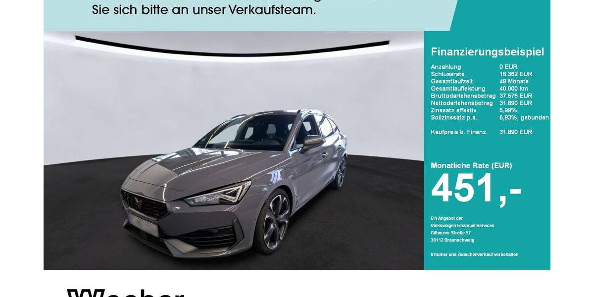 Cupra Leon 28.964 km 31.890 &euro; Weil der Stadt 71263