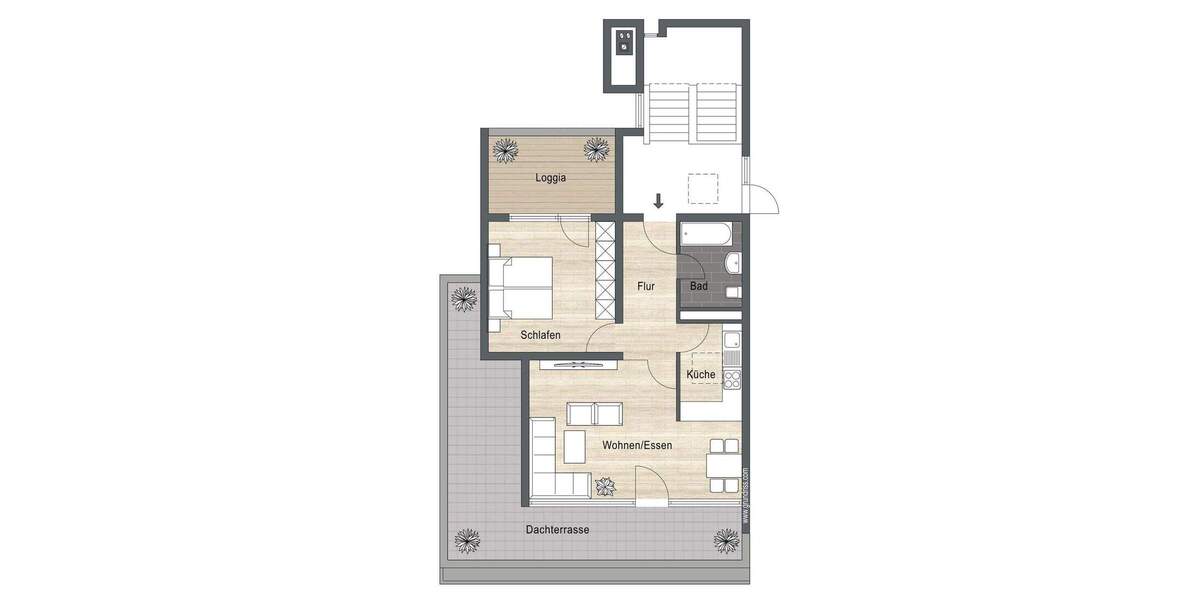 Etagenwohnung Asperg - 2 Zimmer, 73 m&sup2;, 249.000&euro; | Angebot:24619699