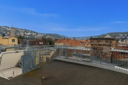 Wohnen über den Dächern von Stuttgart-Süd – Galeriewohnung mit Traum-Dachterrasse 2 zimmer