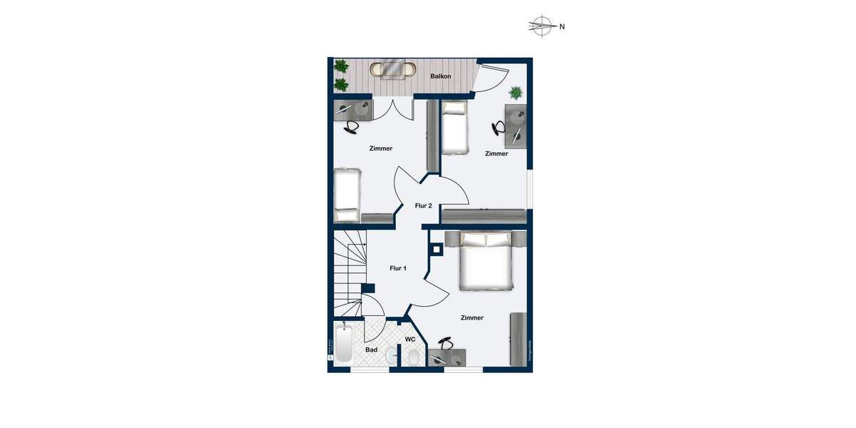 Reihenendhaus Stuttgart Bergheim - 5 Zimmer, 126 m&sup2;, 578.000&euro; | Angebot:25690123