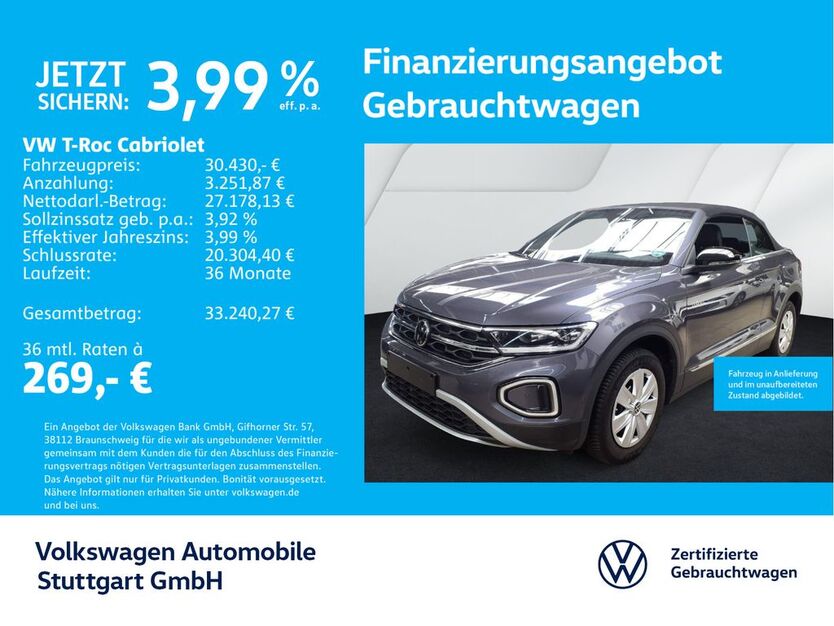 VW T-Roc 25.353 km 30.430 € Stuttgart-Wangen 70188