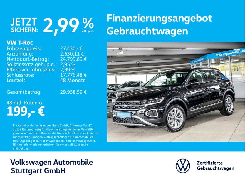 VW T-Roc 25.143 km 27.430 € Stuttgart-Wangen 70188