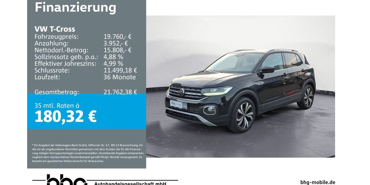 VW T-Cross 80.166 km 19.760 &euro; Metzingen 72555