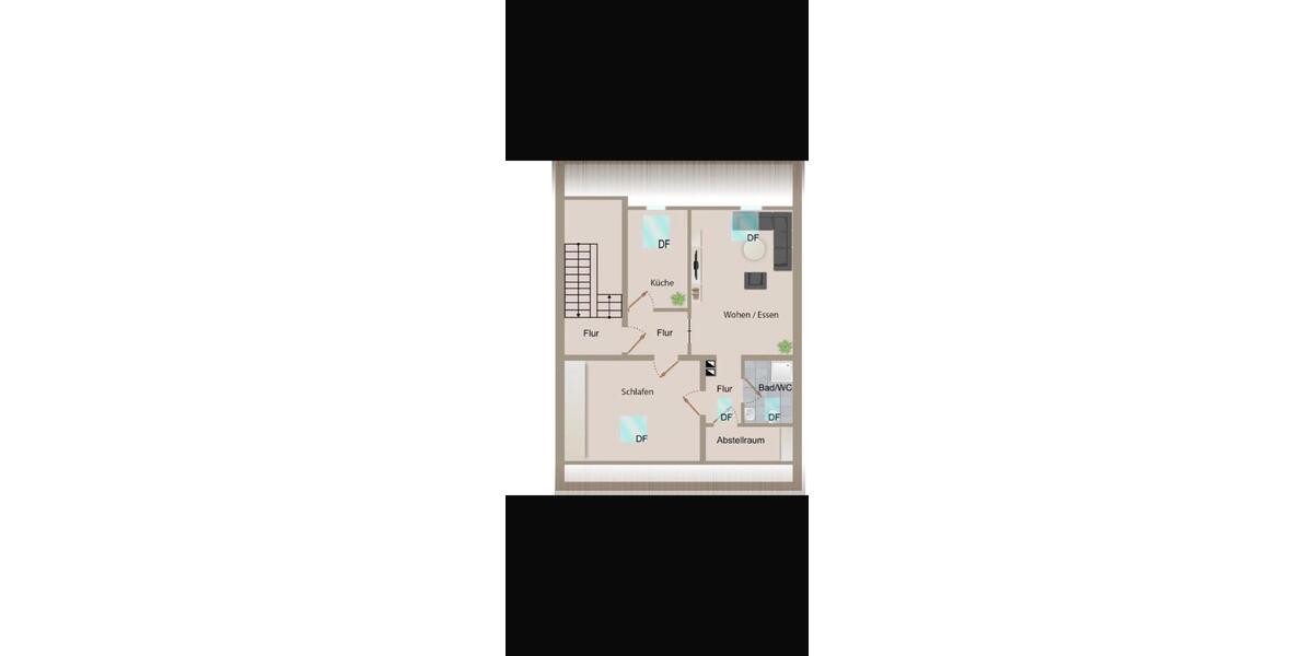 Dachgeschoßwohnung Sindelfingen Eichholz - 2 Zimmer, 54 m&sup2;, 800&euro; | Angebot:24372500