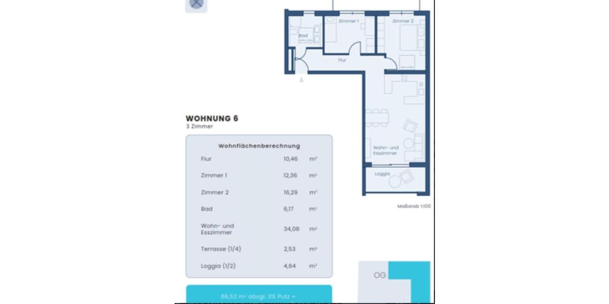 Mehrfamilienhaus, Wohnhaus Vaihingen an der Enz - 3 Zimmer, 84 m&sup2;, 1.500&euro; | Angebot:24248133
