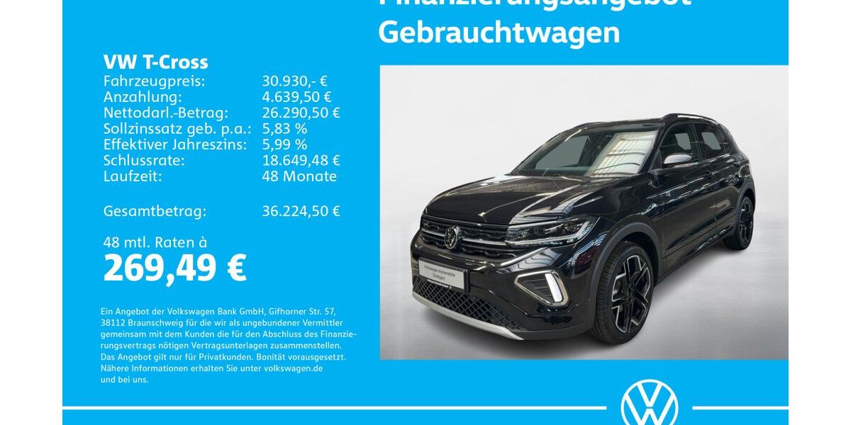VW T-Cross 1.505 km 30.430 &euro; Stuttgart-Feuerbach 70469