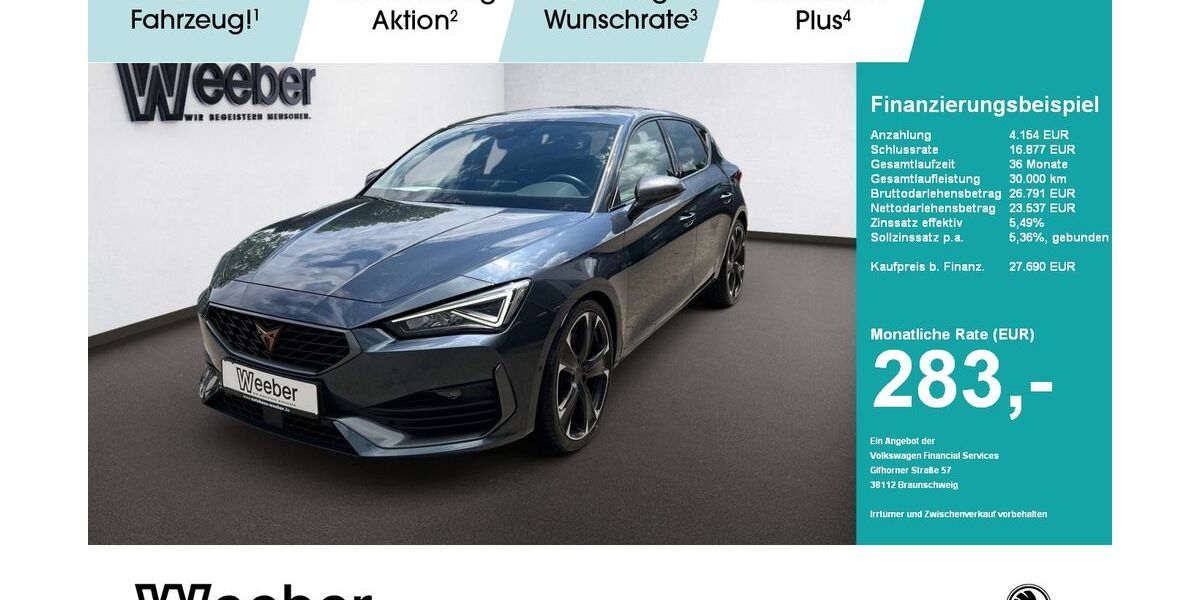 Cupra Leon 38.273 km 27.440 &euro; Herrenberg 71083