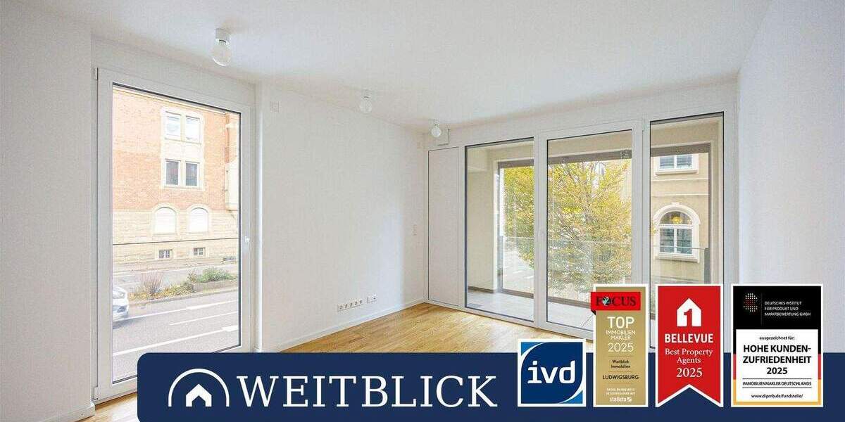 Etagenwohnung Ludwigsburg Mitte - 2 Zimmer, 39 m&sup2;, 685&euro; | Angebot:24779965