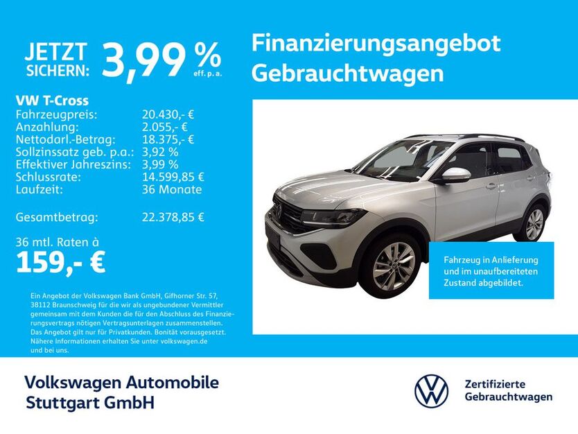 VW T-Cross 6.606 km 20.430 € Stuttgart-Feuerbach 70469
