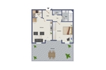Wohnen mit Freiraum: 2-Zimmer-Wohnung mit großzügiger Südwest-Terrasse - Nähe Porsche - Erdgeschoßwohnung Stuttgart Neuwirtshaus | Angebot:27505703
