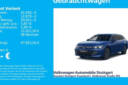 VW Passat Variant 4.608 km 42.930 &euro; Stuttgart-Feuerbach 70469