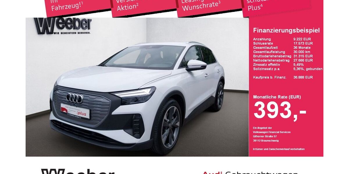 Audi Q4 e-tron 37.511 km 36.887 &euro; Herrenberg 71083