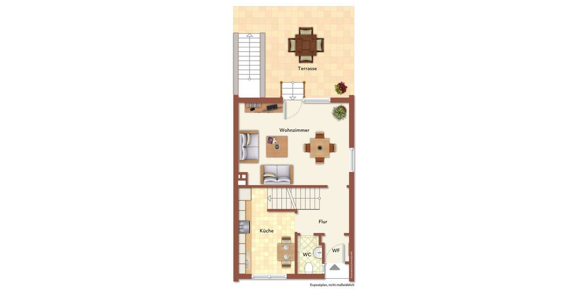 Reihenendhaus Reutlingen Burgholz - 3 Zimmer, 74 m&sup2;, 270.000&euro; | Angebot:26392077