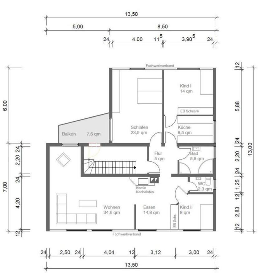 4-Zimmerwohnung 120 qm in Oberboihingen 4 zimmer