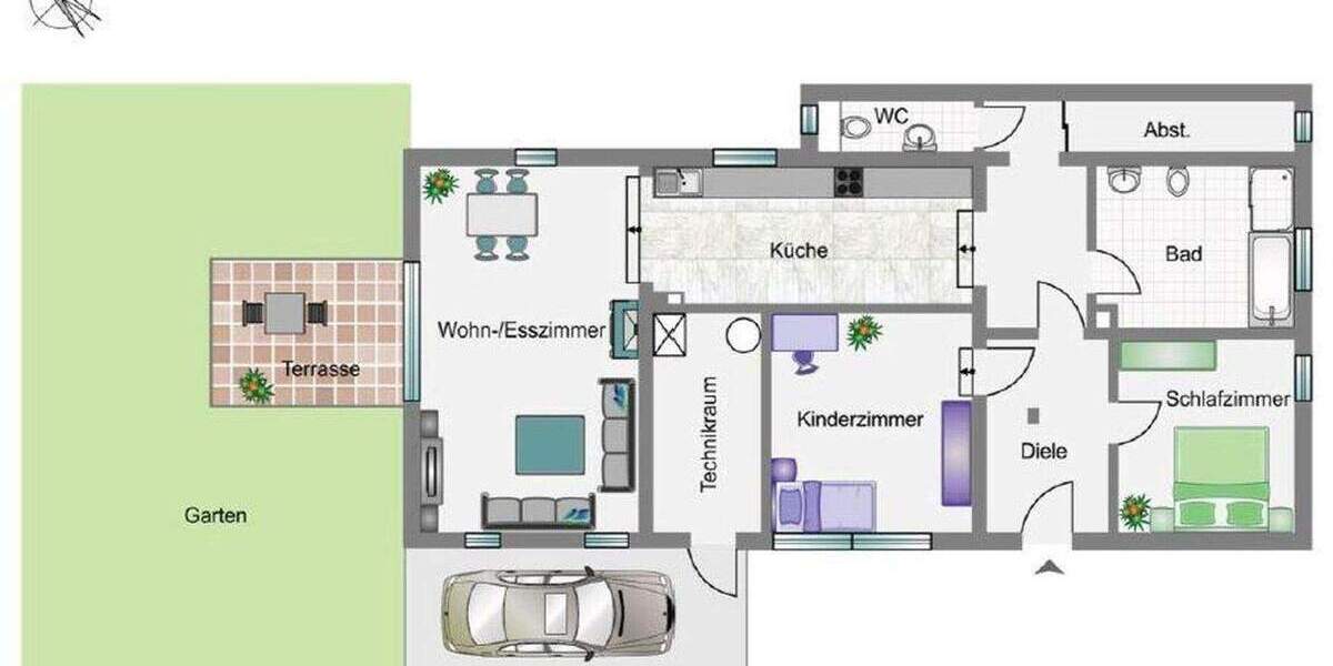 Etagenwohnung Reutlingen Rommelsbach - 3 Zimmer, 90 m&sup2;, 375.000&euro; | Angebot:24776222