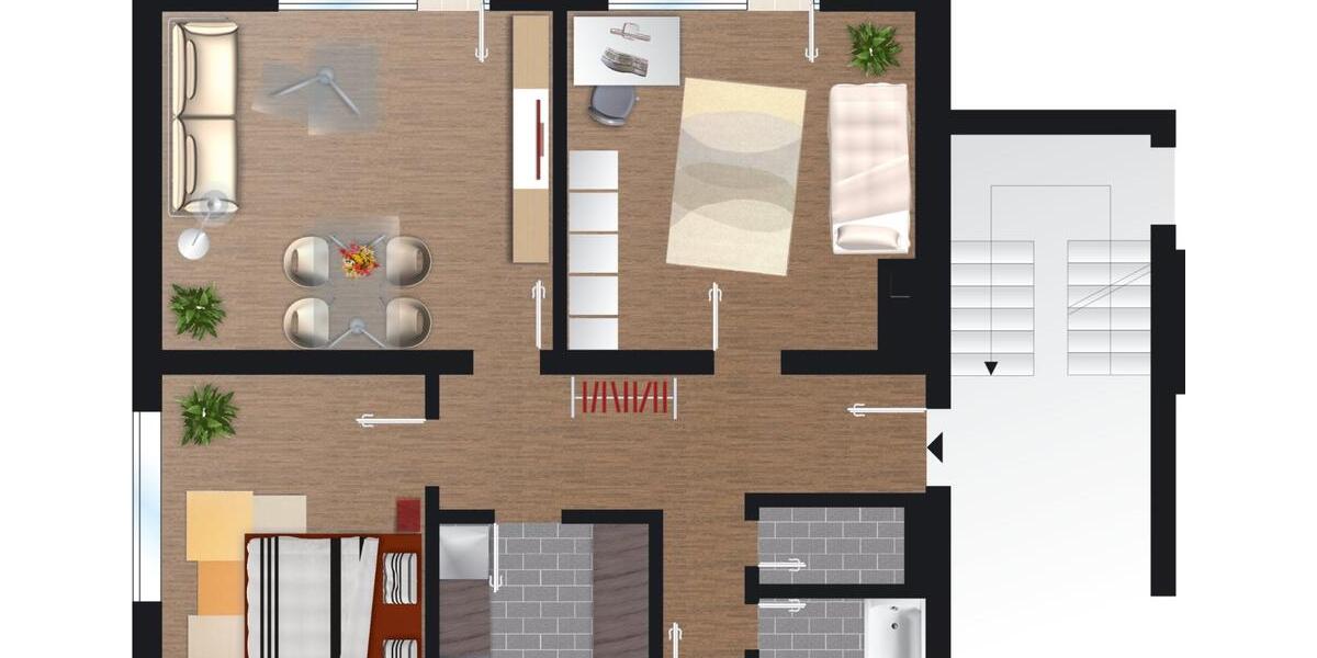 Etagenwohnung Kornwestheim - 3 Zimmer, 84 m&sup2;, 1.150&euro; | Angebot:26375261