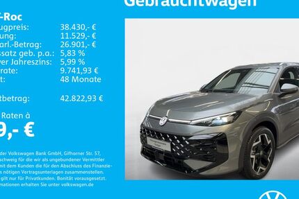 VW T-Roc 1.505 km 38.430 &euro; Stuttgart-Feuerbach 70469