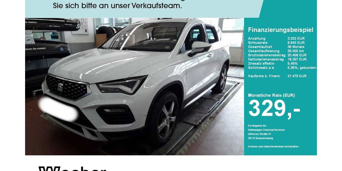 Seat Ateca 87.551 km 20.890 &euro; Leonberg 71229