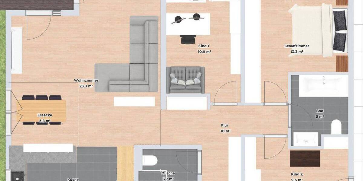 Etagenwohnung Schönaich - 4 Zimmer, 98 m&sup2;, 579.000&euro; | Angebot:26167708
