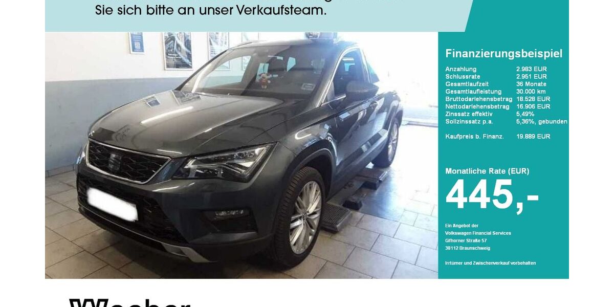Seat Ateca 115.679 km 19.639 &euro; Calw 75365