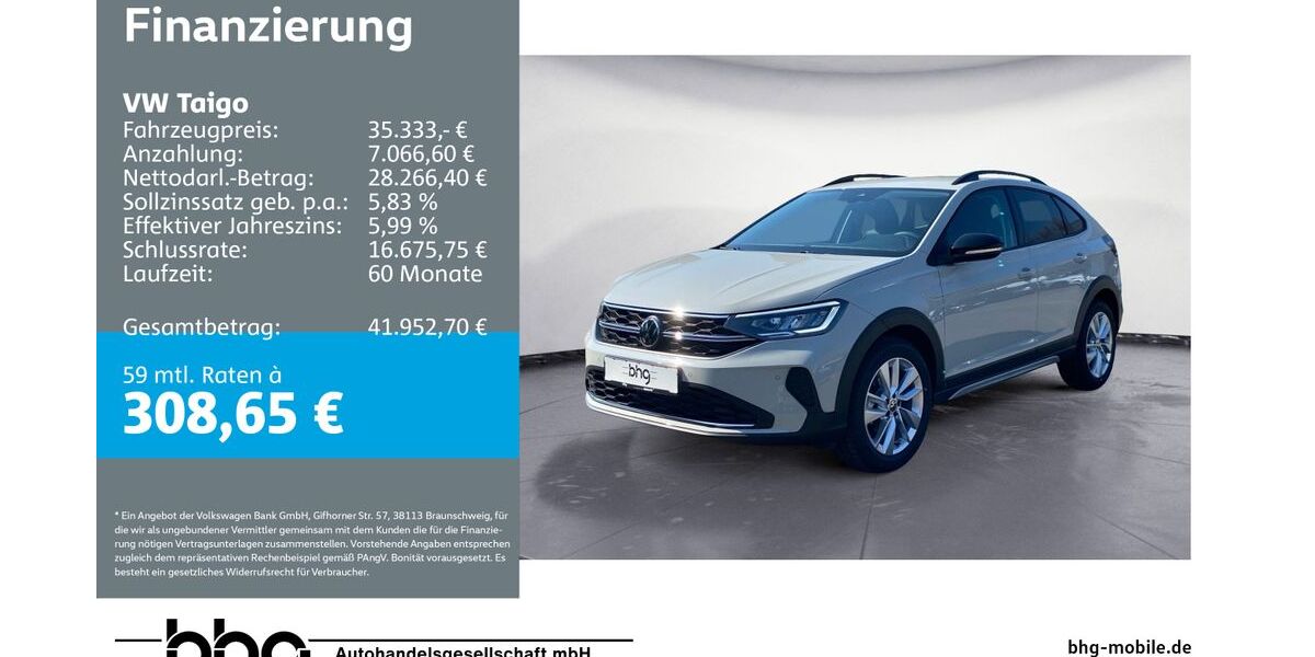 VW Taigo 1.135 km 28.690 &euro; Reutlingen 72770